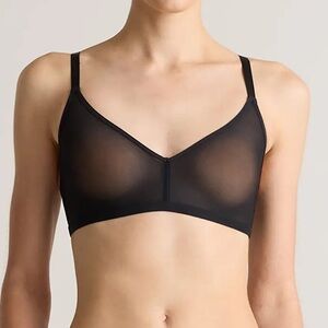 NWT Quince Belgian Mesh Sheer Bralette (2-Pack) M